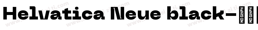 Helvatica Neue black字体转换